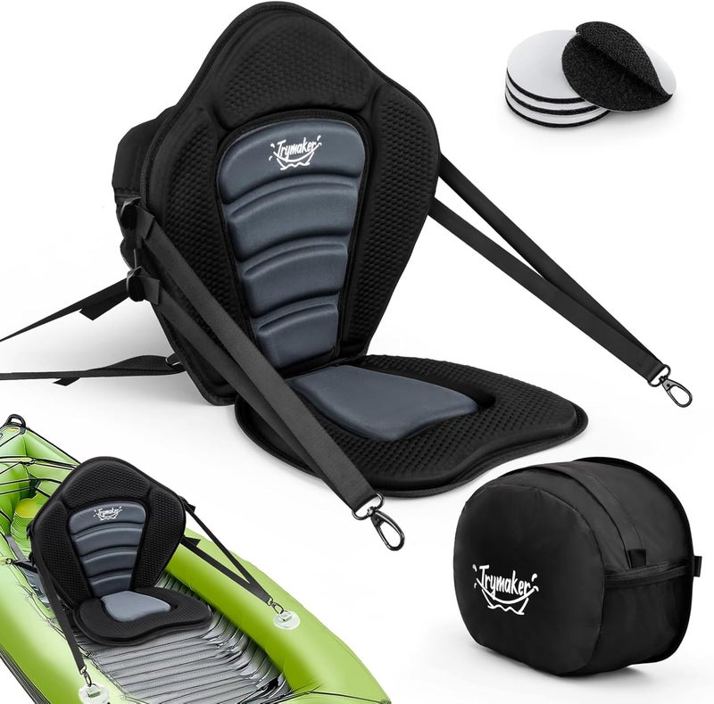 Trymaker Kayak Seats with Back Support for Sit on Top, Universal Paddle Board Seat for Inflatable Paddleboard, Sup, Canoe - Image 1